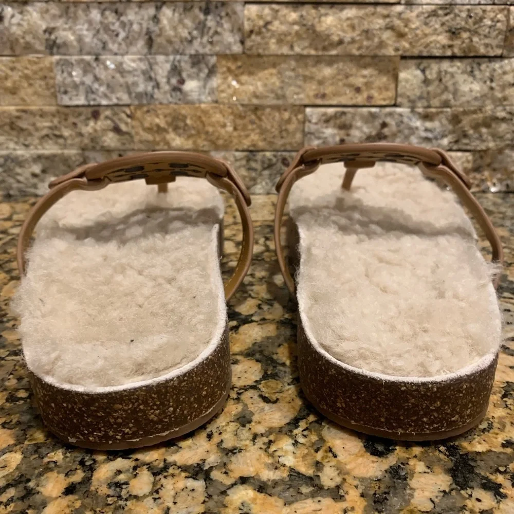 Miller Cloud Genuine Shearling Flip Flop TORY BURCH